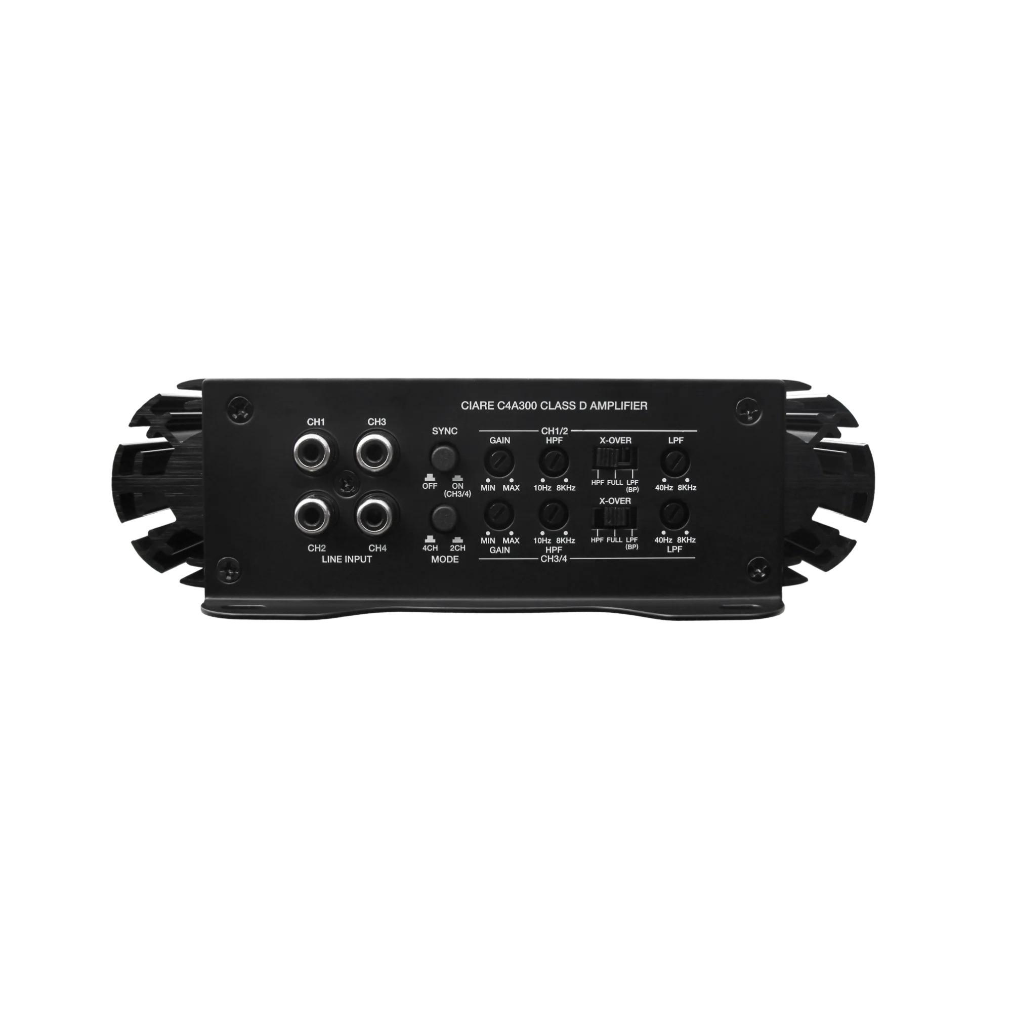 Ciare C4A300 Powersport Series Class D 4-Channel Amplifier